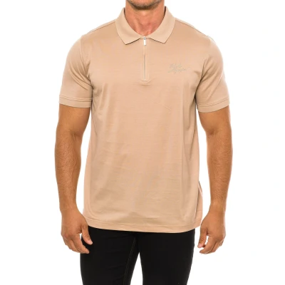 Image of Karl Lagerfeld Mens Short sleeve polo 745080 men Beige Size Medium