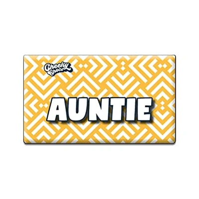 Image of Auntie Wrapper for Chocolate Bar Novelty Joke Funny Rude Gift Birthday Valentines Day (No Included)