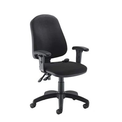 Image of Office Hippo Desk Chair, Ergonomic Home &amp; Chair With Adjustable Seat, Back, Arms Lumbar Pump For Comfort Support, Computer Curved Back Daily Use Black