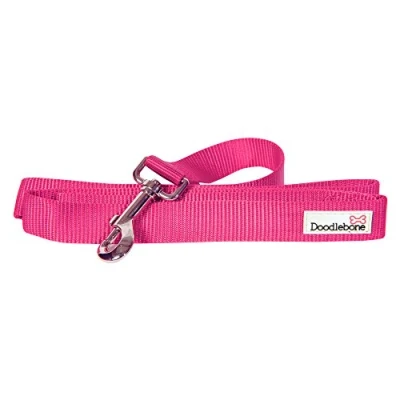 Image of Doodlebone Bold Nylon Dog Lead (Medium) (Pink)