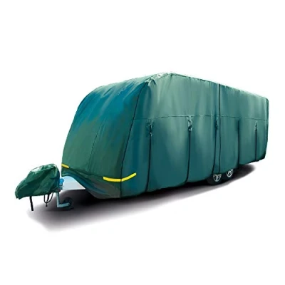 Image of Maypole Caravan Cover 5.6 6.2 m or 19 21Ft 4 Ply Breathable Water Resistant, Green