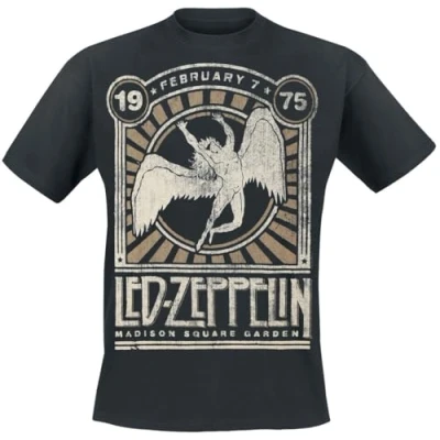 Image of CID Men&#039;s Led Zeppelin Madison Sq Garden T Shirt, Black, Small