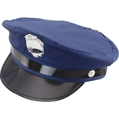 Image of Bristol Novelty Unisex Adult Fancy Dress Party Accessory New York Policeman Wpc Hat Navy Blue UK