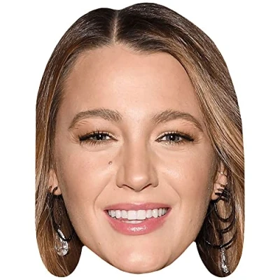 Image of Blake Lively (Long Hair) Celebrity Mask, Flat Card Face, Fancy Dress Mask