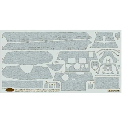 Image of TAMIYA 300012649 1:35 Zimmerit Photo Etching Parts for King Tiger Porsche variant
