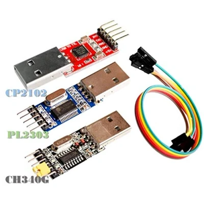 Image of TECNOIOT 3pcs USB to TTL Module 1pc PL2303 + CP2102 CH340G UART