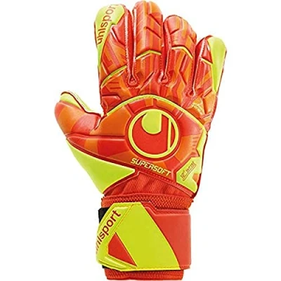 Image of uhlsport Dynamic Impulse Supersoft Gloves, Youth Unisex, Unisex Youth, 101114501, orange, 6 Years