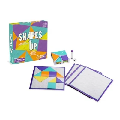 Image of Learning Resources Shapes Up Strategy Game, Puzzle for 7 8 9 10+ age Boys Girls &amp; Adults