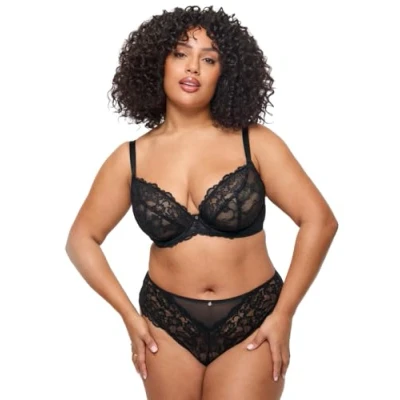 Image of Ann Summers 2 Pack Sexy Lace Fuller Bust Bra for Women with Underwire Non Padded Cups Extra Support Everyday Black Multipack