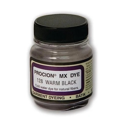 Image of Jacquard Procion MX Fabric Dye Warm Black PMX1128 Cold Water Fibre Reactive Cotton, Linen, Viscose Rayon or Silk