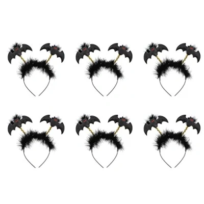 Image of Zac&#039;s Alter Ego Pack of 6 Halloween Bat Head Boppers