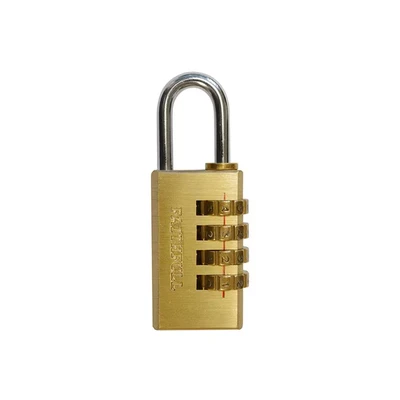 Image of Faithfull 4 Digit Brass Combination Padlock 20mm