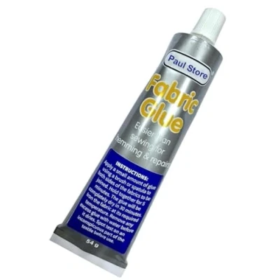 Image of Extra Strong Fabric Glue 50ml Quick Bond Adhesive for Hemming Sewing No Stitch Sew DIY Arts &amp; Crafts Comes With Spreader