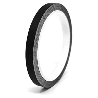 Image of Finest Folia Vinyl Trim Stripe 33ft Tape Pinstriping Striping Sticker for Car Motorcycle Bike Truck Boat Decal Crafting Handicrafts Model Making self adhesive (Matt black, 0,315“)