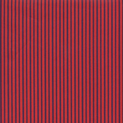 Image of Textiles français Marine stripe Fabric (blue &amp; red) &#039;Baby Sailor&#039; collection mini design French Cotton 140CM / 55&quot; Wide Per Half Metre
