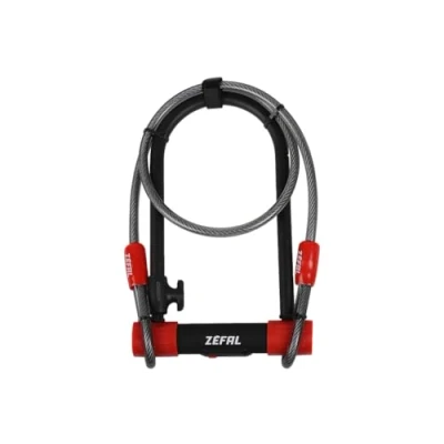 Image of Zefal 4944B K Traz U13 &amp; Cable U Lock, Black, 115 x 230mm / 120cm