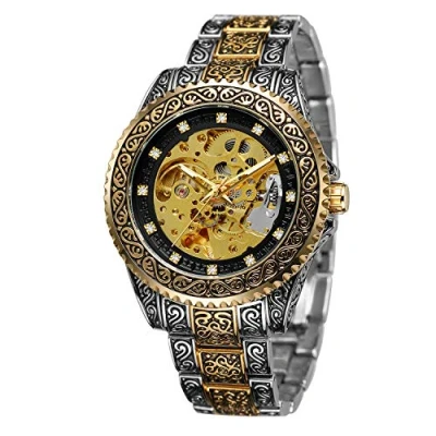 Image of FORSINING Men&#039;s Carving Automatic Watch Waterproof Self Winding Stainless Steel Wrist