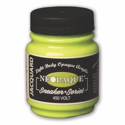 Image of Jacquard Neopaque Acrylic Paint Colour Volt JAC1453 Sneaker Series Trainers, Shoes and Footwear 66.54ml