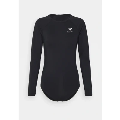 Image of Roxy Young Womens Essentials Onesie Back Zip Surf Tee, Anthracite, XS EU