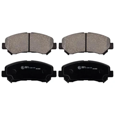 Image of 41060JD00A, AY040NS132, AY040NS152, D10603UB0A, D10609N00A Brake pad set BLUE PRINT ADN142139 Front Axle excl. wear warning contact NISSAN: X Trail