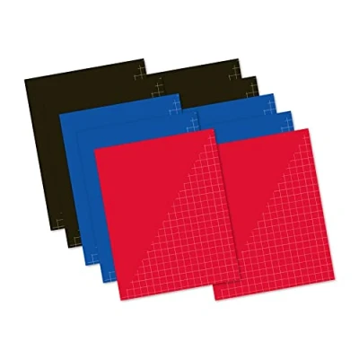 Image of Kangaro Exercise Books A5 Squared 10 mm 80 Sheets Assorted Pack of