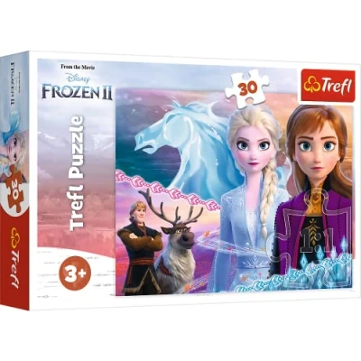 Image of Trefl 916 18253 Disney Frozen 30 Teile, für Kinder ab 3 Jahren 30pcs 2, Coloured, Mut der Schwestern