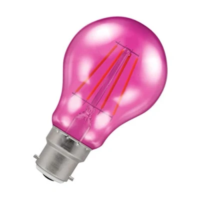 Image of Crompton LED Filament GLS 4.5W Pink BC B22d