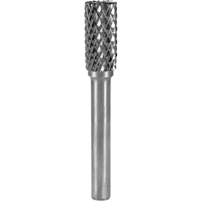 Image of RUKO Tungsten Carbide Rotary Burr with End Teething, A Cylinder (ZYAS) Shape, Bright Finish, 10.0 mm Diameter, 60 Length, R116017