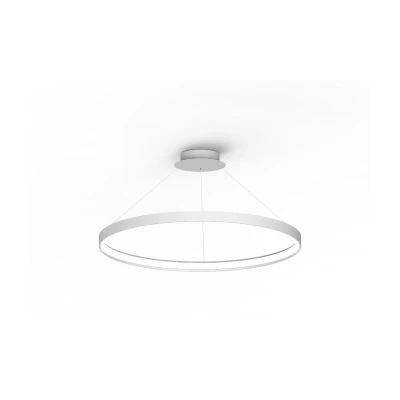 Image of Circle Integrated LED Pendant Ceiling Light, White, 5520lm, 3000K