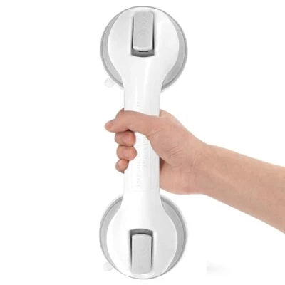 Image of Newthinking Suction Bathroom Grab Rails, Hand Rail for Disabled, Portable Mobility Aids Safety Handle with Cup Fitting, No Fixings Needed Bathroom, Children and Disability (1 Pack)
