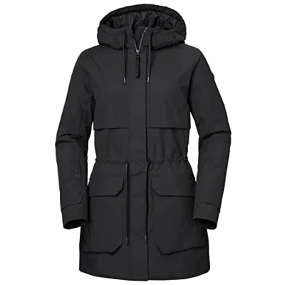 Image of Helly Hansen Women&#039;s W Boyne Parka 2.0 Ins Jacket, BLACK, M UK