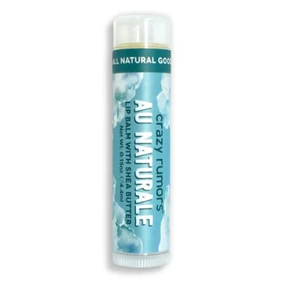 Image of Crazy Rumors Au Naturale (Flavour Free) Soothing Lip Balm Stick for Dry Lips, 100% Natural and Vegan 4g