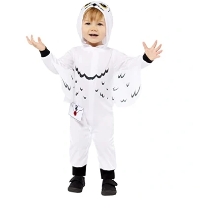 Image of Amscan 9914633 Kids Officially Licensed Hedwig World Book Day Fancy Dress Costume Age: 3 4 Yrs