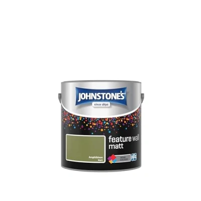 Image of Johnstone&#039;s Feature Wall Matt Emulsion Paint Amphibious 2.5L