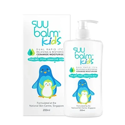 Image of Suu Balm Kids Itch Relief Cream, Menthol &amp; Ceramide Moisturiser (200ml)