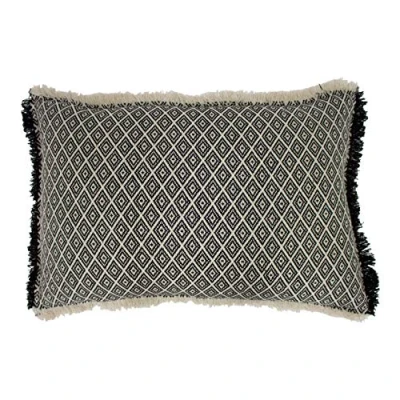 Image of Paoletti Tangier Cushion Cover, Monochrome, 40 x 60 (16&quot; 24&quot;)
