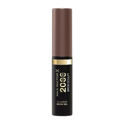 Image of Max Factor 2000 Calorie Volumising Brow Sculpt Gel, Long Lasting, Plumped &amp; Fuller Looking Brows, Waterproof, Smudge Proof, Shapes Intensifies, 002 Soft Brown, 4.5ml