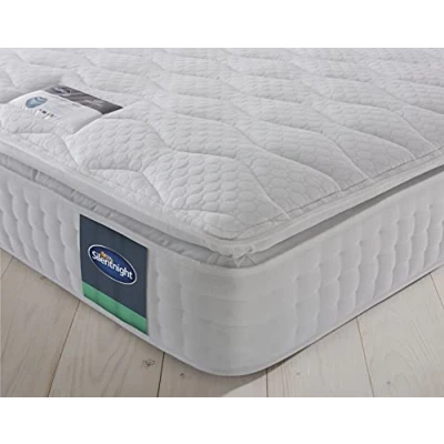 Image of Silentnight 2000 Eco Comfort Pillowtop Mattress, Medium, Double