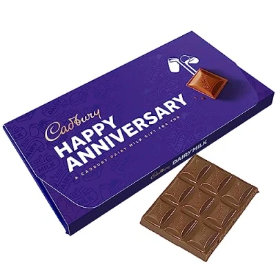 Image of Cadbury Happy Anniversary Dairy Milk Chocolate Bar With Gift Envelope