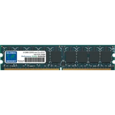 Image of 512MB DDR2 533/667/800MHz 240 PIN ECC DIMM (UDIMM) MEMORY RAM COMPATIBLE WITH SERVERS/WORKSTATIONS/MOTHERBOARDS