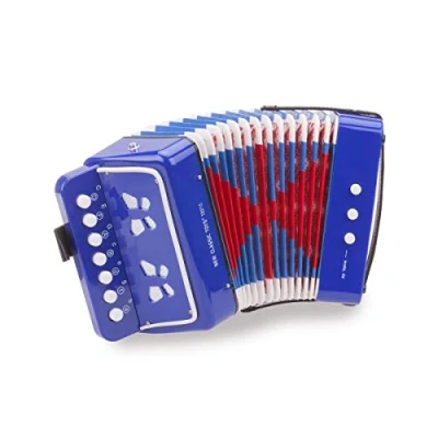 Image of New Classic Toys Accordion with Music Book for Toddlers 3 Years Old Boys and Girls Baby Gifts, Kids Musical Instruments Childrens Three Year