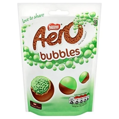 Image of Nestle Aero Bubbles Peppermint Milk Chocolate Sharing Bag 92g 12505870