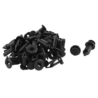 Image of Sourcingmap 10mm x 8mm Plastic Rivet Fastener Fender Car Bumper Push Clip 30pcs