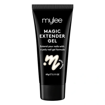 Image of MYGEL by Mylee Magic Extender Gel Long Lasting Wear, Natural Look, Nail Extension Gel, for Beginners &amp; Salon Professionals, Acrylic Thickening Builder Art 60 Gram Tub (Milky White)