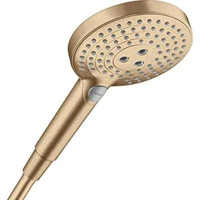 Image of hansgrohe 26530140 Raindance Select S Hand Shower 120 3 Jet Brushed Bronze, Sprays