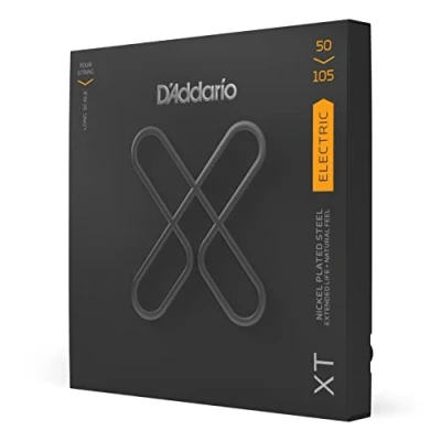Image of D&#039;Addario XTB50105, XT Bass Guitar Strings Nickel Plated Steel, Medium, Long Scale, 50 105