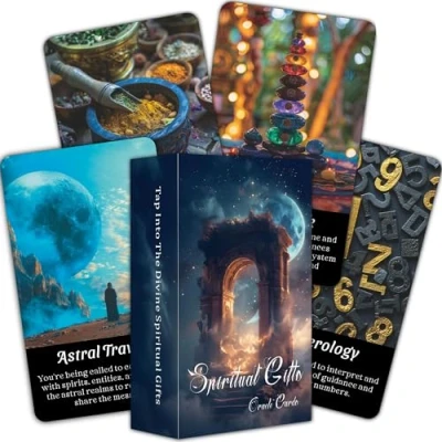 Image of BAIYOOBAI Spirit Oracle Cards, Mystic Psychic Deck, Spiritual Cards for Beginners, Explore Inner Wisdom and Power