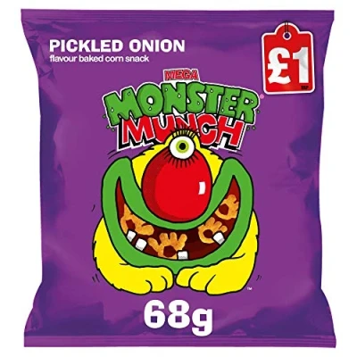 Image of Mega Monster Munch Pickled Onion Snacks 68g x 12