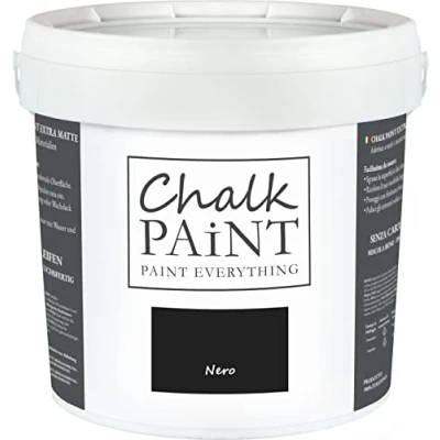 Image of Chalk Paint Everything® Nero (Black) Water Based for Shabby Chic Furniture, Décor, and Upcycling Projects Non Toxic, Easy to Apply