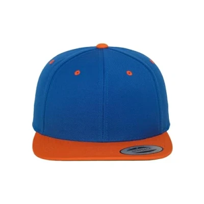 Image of Flexfit Classic Snapback 2TONE Cap, Size: One Size, Navy/maroon